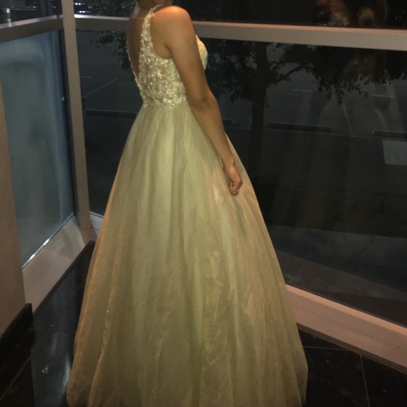 Sage Color Prom Dress - Picture 3 of 5